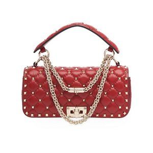 Valentino GaravaniRockstud Spike Quilted Leather Shoulder Bag5 out of 5 Customer
